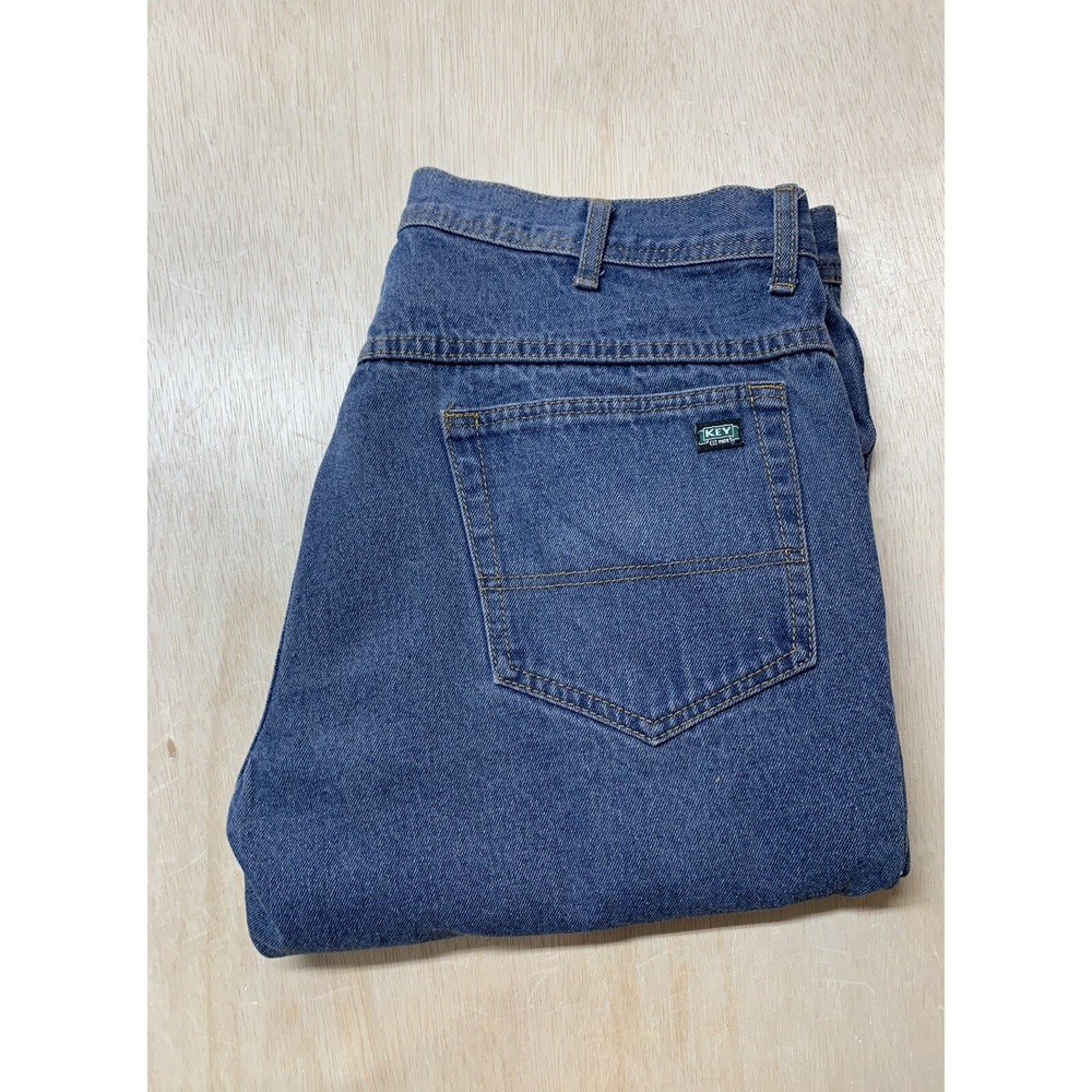 Key‎ Imperial Blue Denim Jeans Mens 36x30 Approx 37x29
